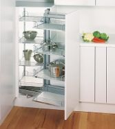 Peka Magic Corner Highboard with Integrated Slow-Stop Device