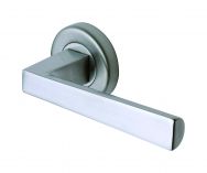 M Marcus Siloh Lever on a Rose in Satin Chrome