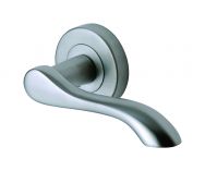 Aurora Lever on a Rose in Polished Chrome