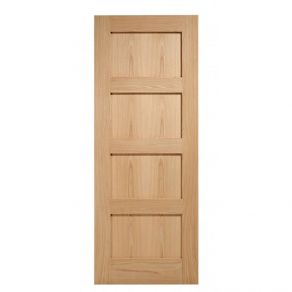 LPD Contemporary 4P Oak Panel Door
