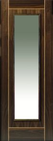 JB Kind Valcor Glazed Walnut Flush Internal Door