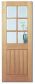 LPD Mexicano 6L Glazed White Oak Internal Door 