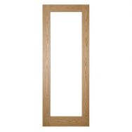 Deanta Walden Clear Glazed Oak Internal Door - 610 x 1981 x 35mm
