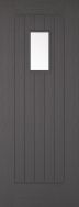 Embossed Suffolk 1L Pre-Finished Charcoal Grey Door