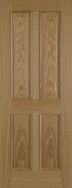 Un-finished Oak 2/4panel R/M