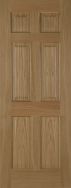 Un-finished Oak 6panel Recessed