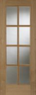 Un-finished Oak 8light Glazed