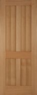 Un-finished Oak Bristol 4panel