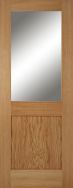 Un-finished Oak Marlborough 1panel/1light Glazed