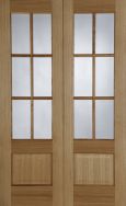 Pre-finished Oak Hampstead Glazed Pair