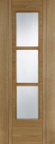 Pre-finished Oak Capri 3light Glazed FD30 44x1981x838mm
