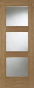 Pre-finished Oak Madrid 3light glazed R/M FD30 44x1981x838mm