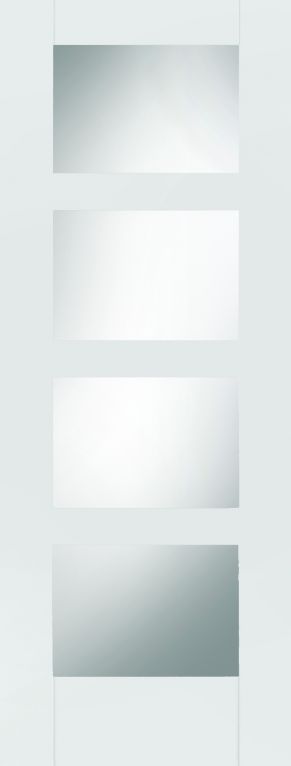 White Primed Contemporary 4light Glazed 35x1981x686mm
