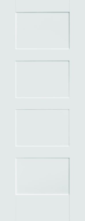 White Primed Contemporary 4panel FD30 44x1981x686mm White Primed Contemporary 4panel FD30 44x1981x686mm