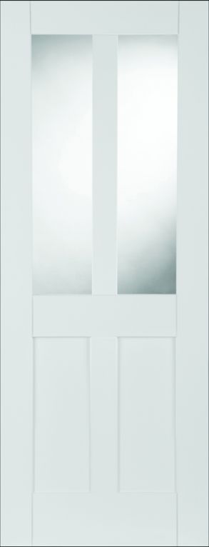 White Primed Shaker 2panel/2light Glazed 35x1981x762mm White Primed Shaker 2panel/2light Glazed 35x1981x762mm