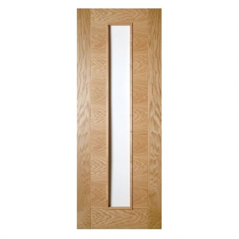 Deanta Seville Oak Unglazed Door - 686 x 1981 x 35mm