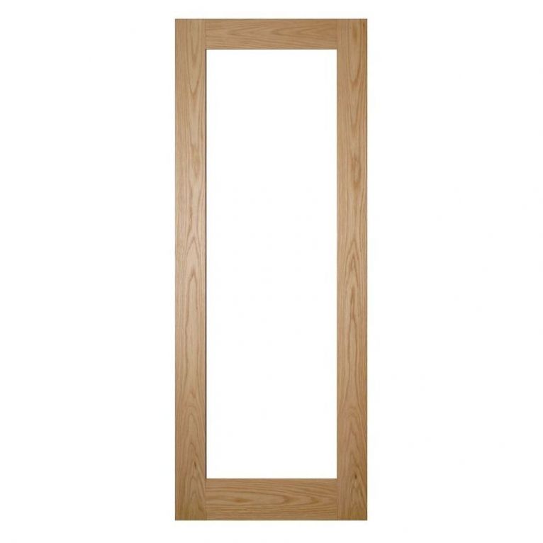 Deanta Walden Clear Glazed Oak Internal Door - 610 x 1981 x 35mm