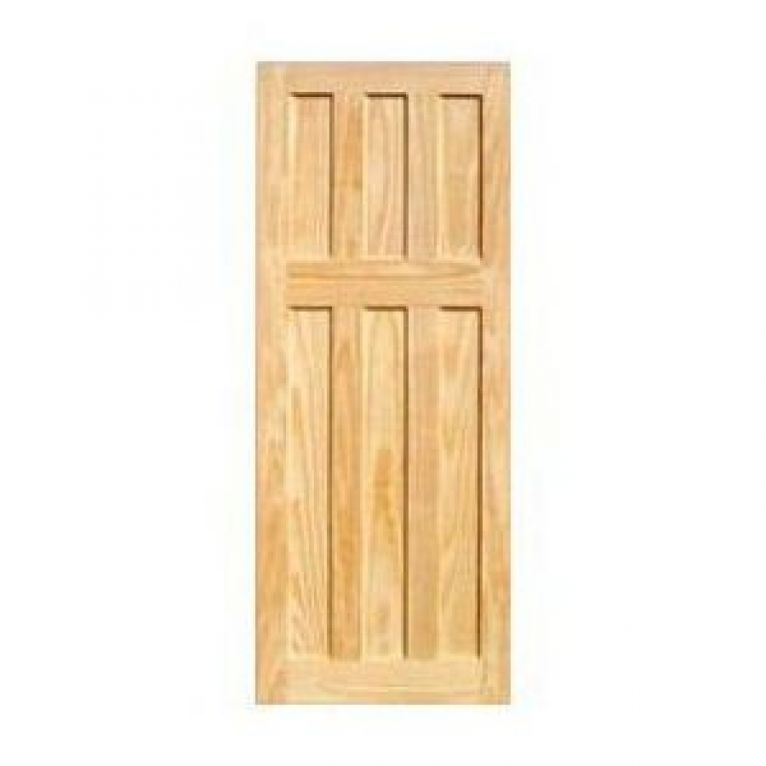 1930's style 6 panel pine internal door - 813 x 2032 x 35mm