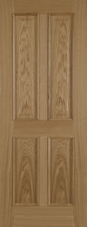 Un-finished Oak 2/4panel R/M