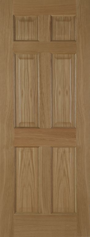 Un-finished Oak 6panel Recessed