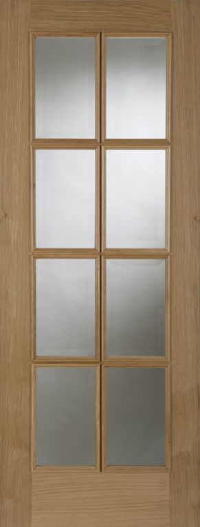 Un-finished Oak 8light Glazed