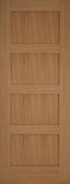 Un-finished Oak Contemporary 4panel