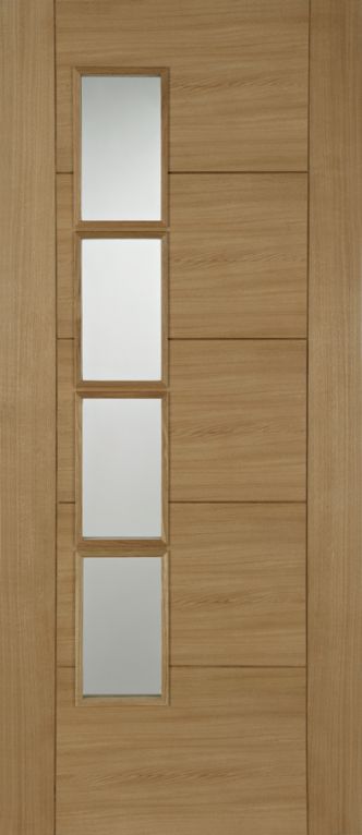 Pre-finished Oak Iseo Deluxe Offset 4light Glazed