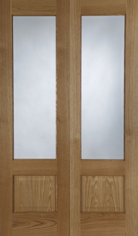 Pre-finished Oak Chiswick Glazed Pair