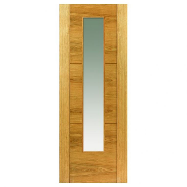 JB Kind Mistral Glazed Oak Internal Door - 838 x 1981 x 35mm