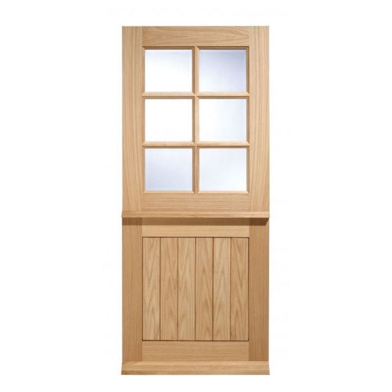 Cottage Oak Stable 6 Light External Door - 813 x 2032 x 44mm