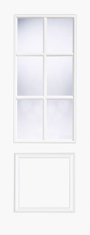 Bruges 6L Primed White Door 686 x 1981