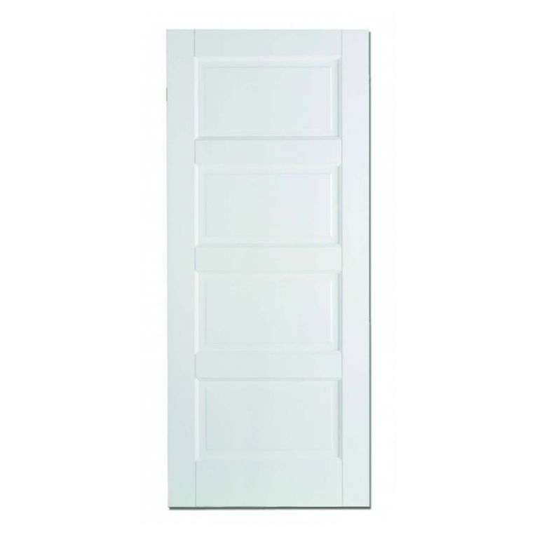 LPD Contemporary 4 Panel Solid White Internal Door - 686 x 1981 x 35mm