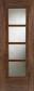 Pre-finished Walnut Iseo SS 4light Central Glazed 35x1981x686mm