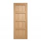 LPD 4 Panel Oak Internal door - 686 x 1981 x 35mm
