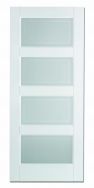 LPD Contemporary 4P Solid White Glazed Internal Door