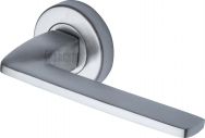 Diffuse lever on rose handle in satin chrome