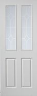 JB Kind Canterbury 2 Light Etched Internal Door