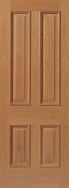 JB Kind E14M Unfinished Oak Internal Door - Unfinished