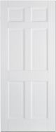 Regency 6P White Glazed Door