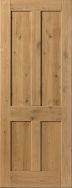 JB Kind Rustic Oak 4 Panel Prefinished internal door