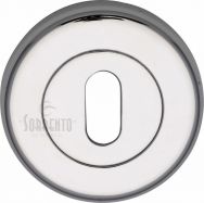 Sorrento Polished Chrome Keyhole Escutcheon