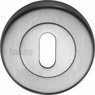 Sorrento Satin Chrome Keyhole Escutcheon