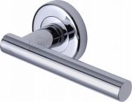 Shuttle lever on rose handle in polished chrome