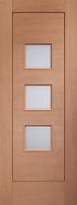 XL Turin Hardwood external door with Obscure Glass  