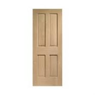 Victorian 4 Panel Door with non raised mouldings 