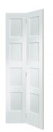 Shaker 4 Panel White Bi Fold Door 