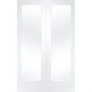 XL White Primed Pattern 10 Pair with Clear Glass