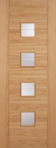 LPD Vancouver 4L Glazed Oak Internal Door