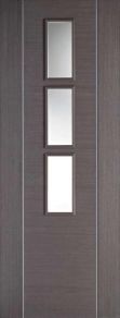 LPD Chocolate Grey Alcaraz glazed internal door 