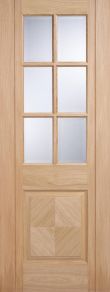 LPD Barcelona Oak Glazed Door